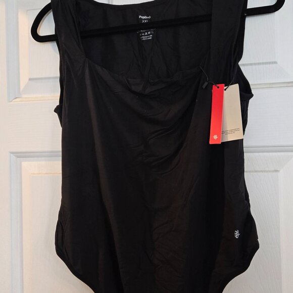 BNWT Popilush Body Suits Black Sleeveless Square Neck Shapewear -Black - XXL - Picture 4 of 4